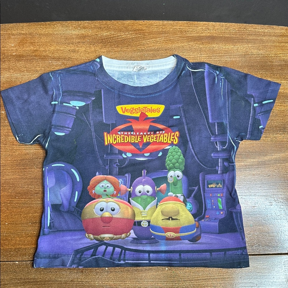 VeggieTales League of Incredible Vegetables Toddler T-Shirt 3T 4T Graphic Tee